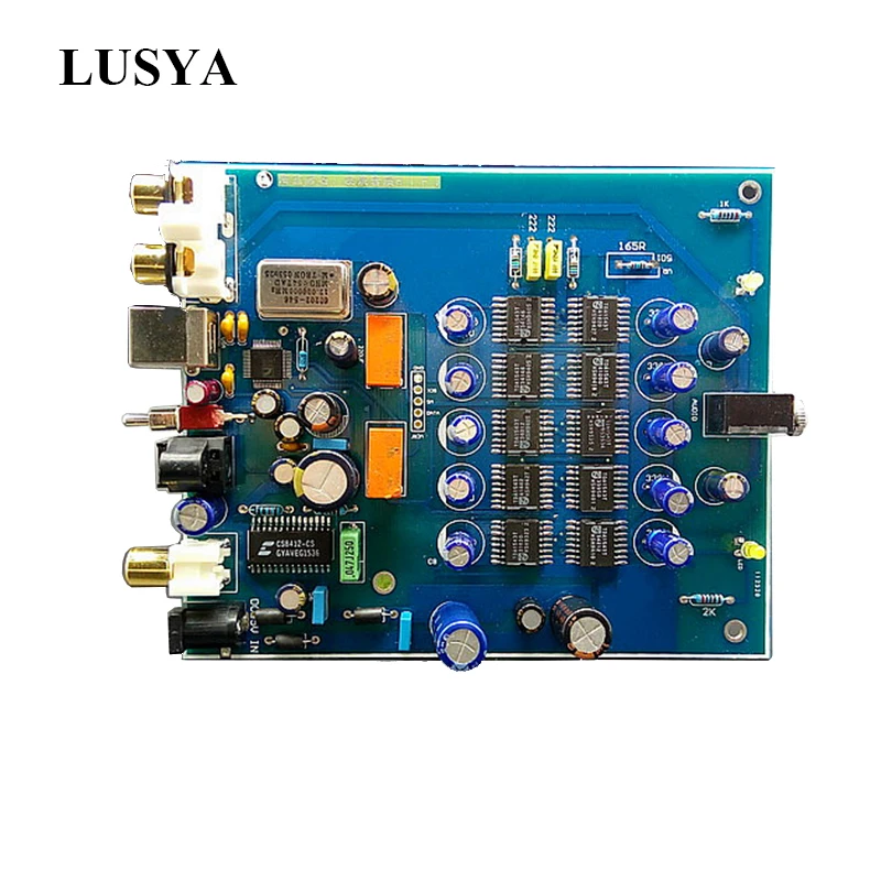 Декодер Lusya HIFI TDA1543 * 8 USB волоконно коаксиальный DAC декодер плата OTG для Hifi готовой