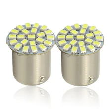 

2x P21W 1156 Ba15s 1157 Bay15d Car LED Turn Signal Light Bulb Auto Tail Brake Parking Reverse Super Bright Motorcycle Lamp 22SMD