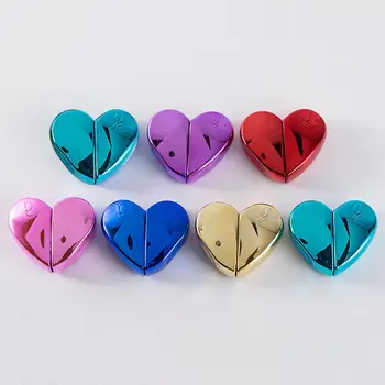 

Portable Refillable Love Heart Metal Empty Perfume Bottle Travel Atomizer makeup liquid cosmtics stylish durable Refillable