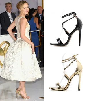 

2019 wind women's sandals with thin heels and high heels