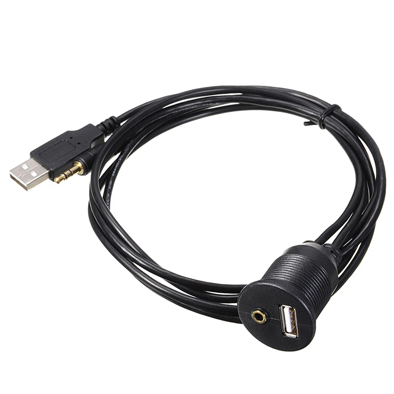 1 комплект приборной панели автомобиля панель скрытого монтажа USB 2,0 3,5 мм M/F AUX Lead удлинитель автомобиля Стайлинг приборной панели комплект для автомобиля мотоцикла