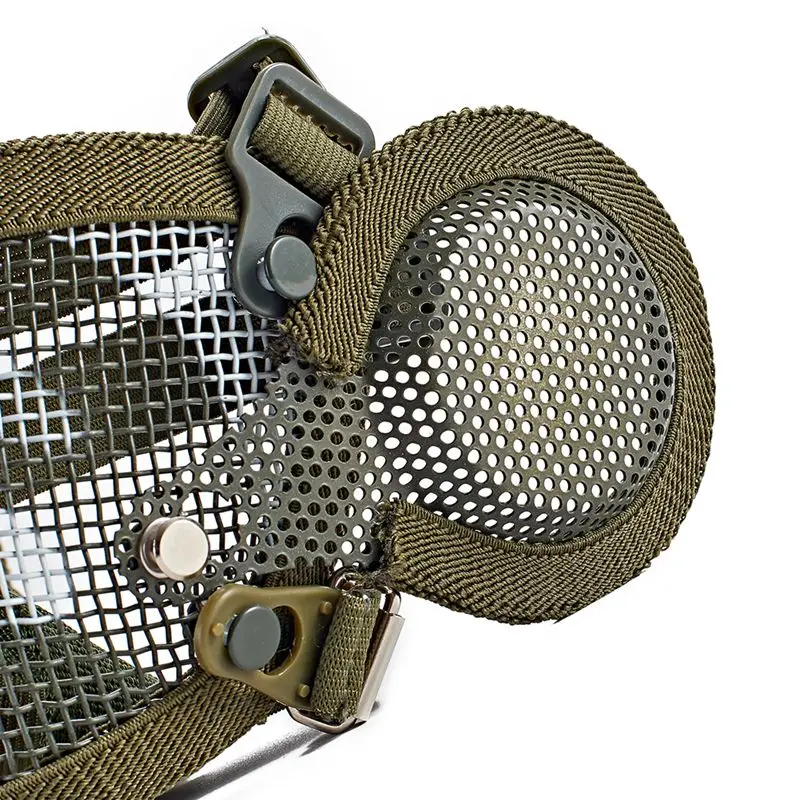 Открытый шлем с защитой ушей дышащая сталь нейлоновая защита тактическая маска карбоновая версия велосипедная маска