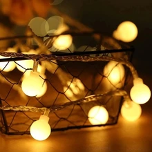 Guirlande lumineuse LED à piles AA, 1.5M, 3M, 6M et 10M, pour noël, mariage, décoration d'intérieur