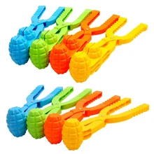 1pc Fabricant de boule de Neige En Plastique Clip de Canard de Bande Dessinée Clip de boule de Neige Hiver Neige Sable Moule Outil de Combat De Boules De Neige En Plein Air De Sport Amusant