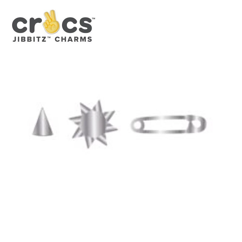 Metallic punk jibbitz Clearance