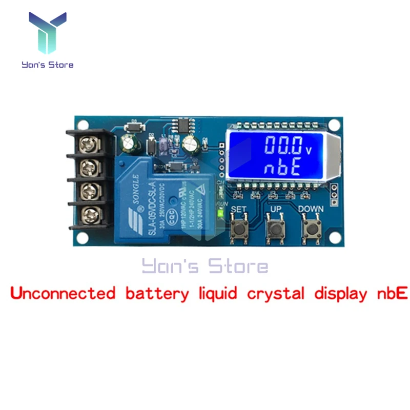 20A 30A 12V 24V lead-acid Lítium Tettlegesség töltő vezérlő Modul 6-60V Digitális automata töltés Agyonterhel védelem Modul