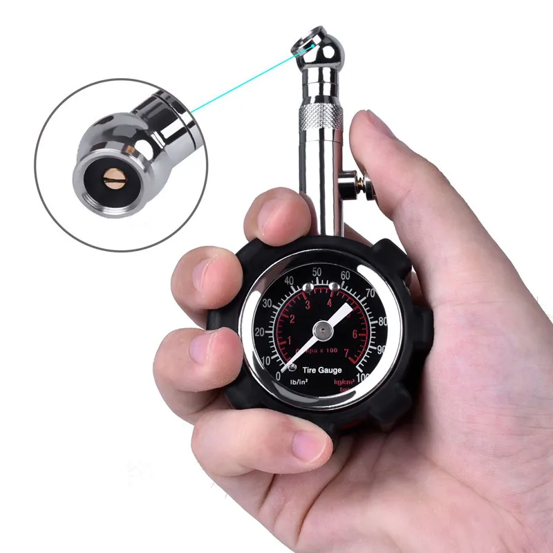 Автомобиль 100Psi Многофункциональный датчик давления в шинах, измеритель давления в шинах, датчик давления в шинах