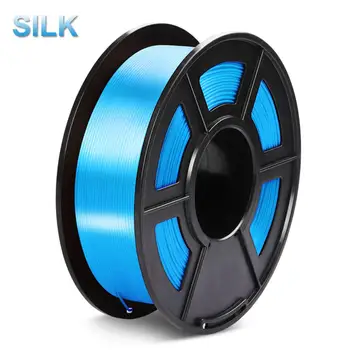 

PLA Silk Filament 1kg 1.75mm Blue Smooth Silk Texture 3D Printing Filaments for FDM 3D Printer Material for DIY Artwork Print