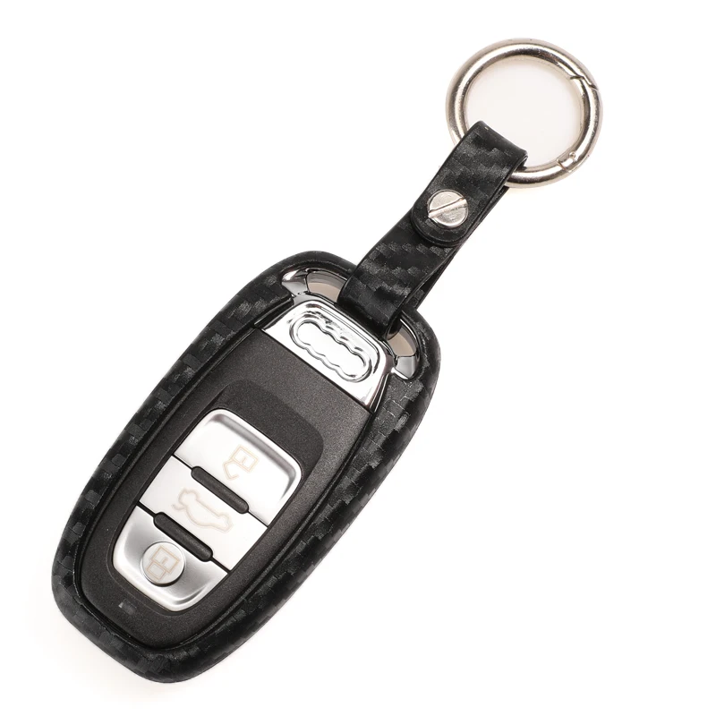 Keyforkess di Protezione Chiave Dell'automobile del Carbonio Della Copertura Del Silicone per Audi A4 A4L A5 A6 A6L Q5 S5 S7 Proteggere Shell Auto styling Caso In Fibra di 8 Keyforkess di Protezione Chiave Dell'automobile del Carbonio Della Copertura Del Silicone per Audi A4 A4L A5 A6 A6L Q5 S5 S7 Proteggere Shell Auto styling Caso In Fibra di - H26333ecd2ef749c8a4246bbe81d080aaY