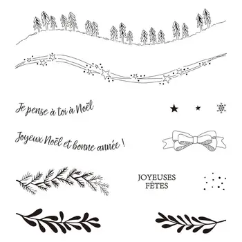

French word 2020 3D New Christmas Metal Cutting Dies and Scrapbooking For Paper Making Birthday Embossing Card Craft Stamps Set