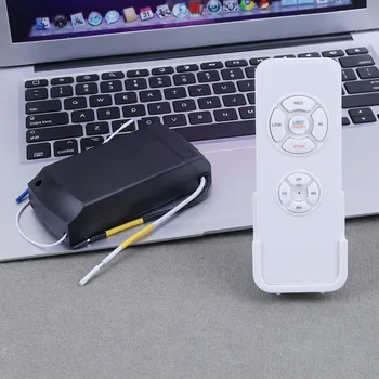 

Ceiling Fan Lamp Remote Control Kit 90-220V Timing Wireless Control Switch Adjusted Wind Speed Transmitter Receiver