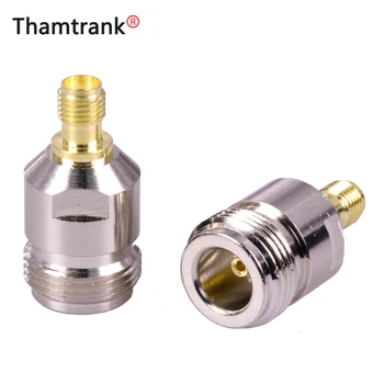 

10pcs/lot N Female Jack to SMA Female Jack Straight Copper Connector High Quality N to SMA RF Adapter Converter