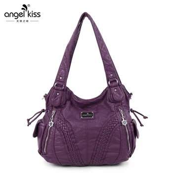 

Women's Bag 2020 New PU Women's Handbag Solid Color Middle-aged Women's Handbag Shoulder Messenger Bag