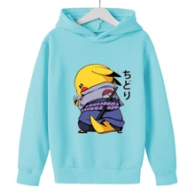 Cool Kid Pokemon Casual Clothes Boys and Girls Print Hoodie Set Kids Sweatshirt Set