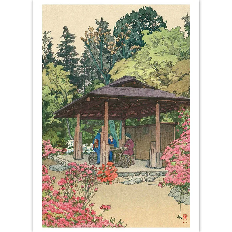 postais por hiroshi yoshida cartões paisagem imprime ilustração do japão