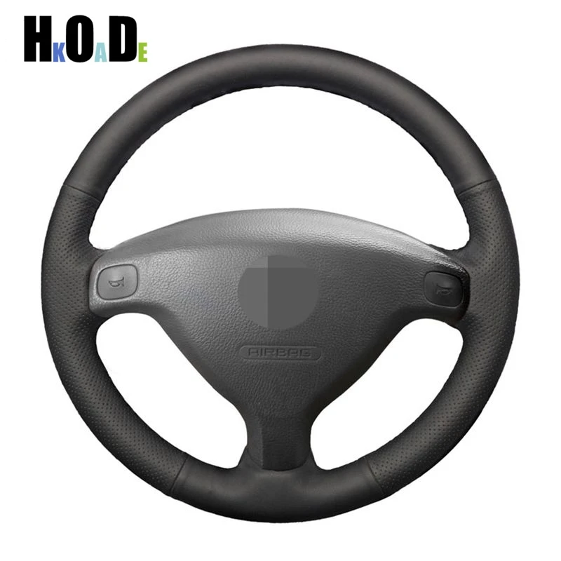 DIY Black Hand-stitched Leather Artificial Car Steering Wheel Cover for Zafira (A) 1999 Opel Astra (G) 1998-2004 accessories | Автомобили