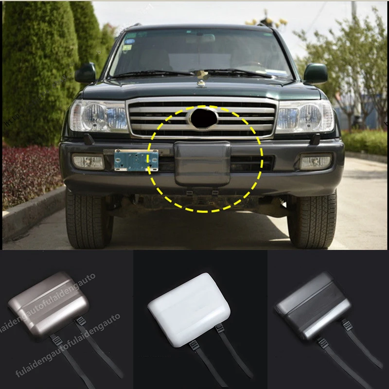 1 шт. для Toyota Land Cruiser LC100 1998-2007 ABS передний бампер лебедка крышка отделка авто аксессуары