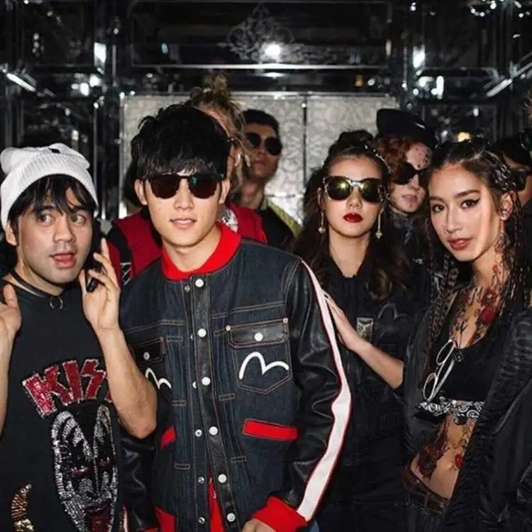 Подлинный Evisu, высокое качество, полный принт, модная теплая дышащая мужская куртка, Звездный Тренд, мужское джинсовое пальто, Тренч