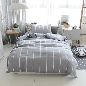 

Super Warm Machine Washable 100% Cotton 3 Pieces Bedding Set Sheet Quilt Cover Pillow case Suitable For Full Size