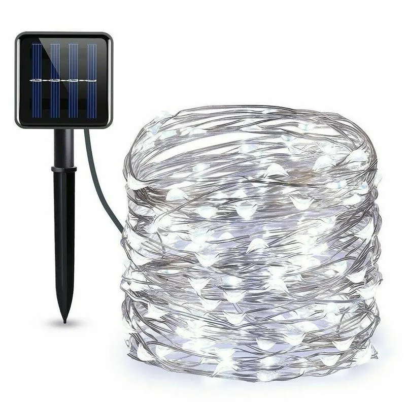 40M 400LED Solar String Light Copper Wire Fairy Lights Outdoor Garden Waterproof