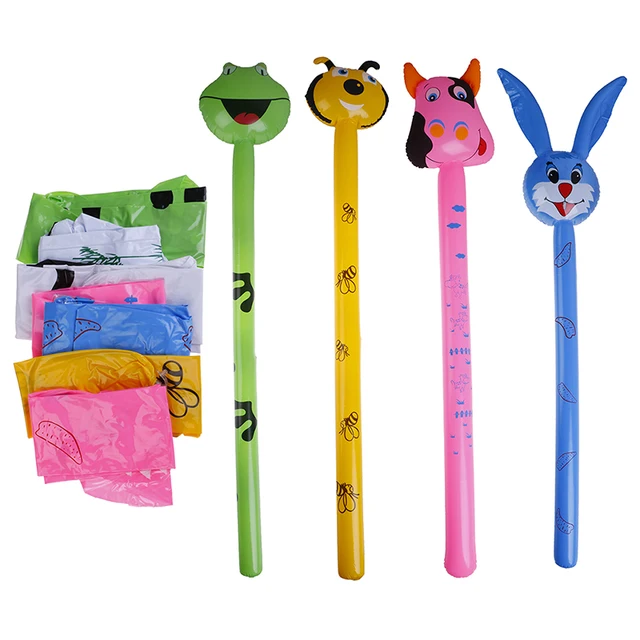 Long Cartoon Random Animal Balloon Inflatable Animal Inflatable Hammer No Wounding Stick Balloon Toys for Children Gift 1