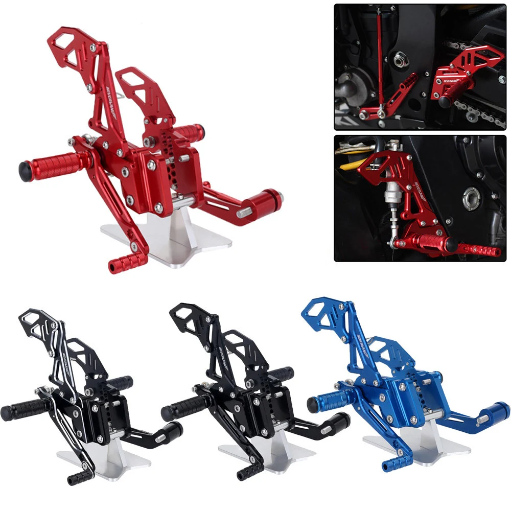 CNC Rear Sets Rearset Footrest Foot Rest Pegs For Suzuki GSXR600 GSXR750 2006 2007 2008 2009 2010