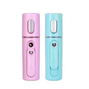 

2pcs Facial Steamer Nano Steamer Handy Mister Facial Mist Spray Moisture Face Sprayer Rechargeable Mini Usb Charging Facial Spa