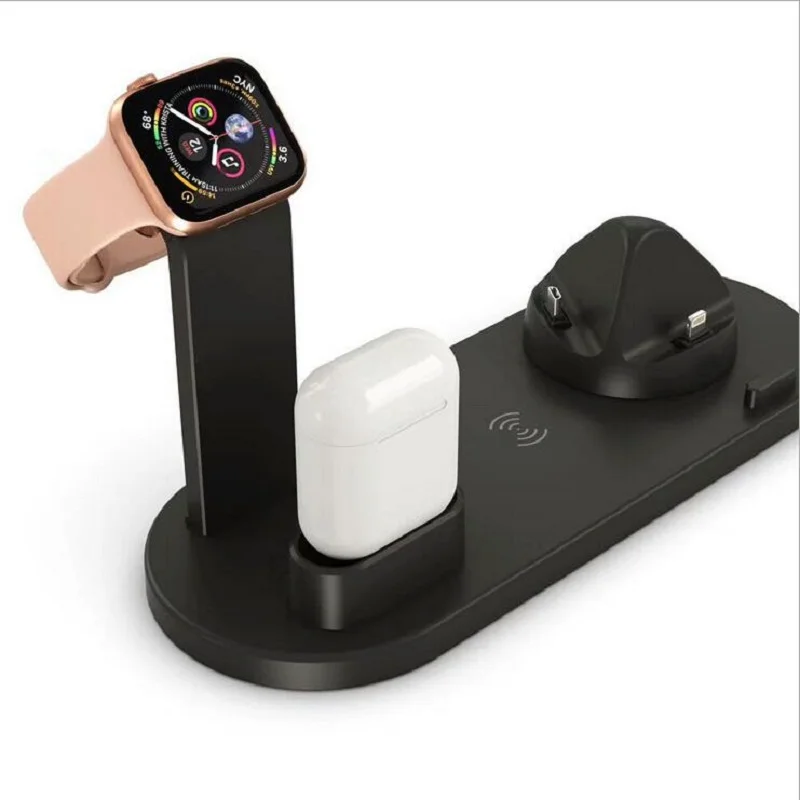 Watch Headphones Wireless charging Four in one charging stand for Apple Android type c