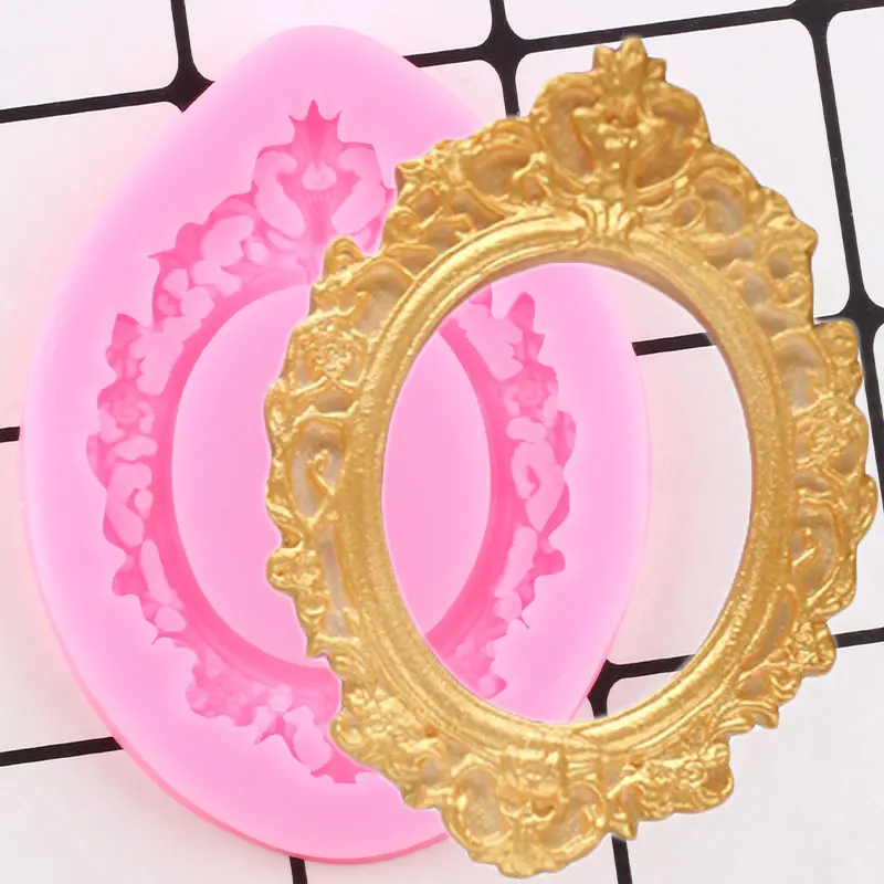 3D Frame Cake Border Silicone Molds DIY Relief Lace Cupcake Topper Fondant Decorating Tools Candy Chocolate Gumpaste Moulds | Дом и сад