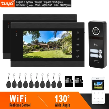 

HomeFong WiFi Video Intercom for 2 Apartments Wireless Door Intercom SmartPhone TUYA APP Real Time Control Support Motion Detect