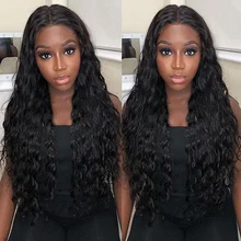 Water Wave Front Wig Human Hair Lace Front Wigs 150 HD Lace FrontalWig Pre Plucked Bleached Knots Wigs Remy 4x4 Frontal Lace Wig