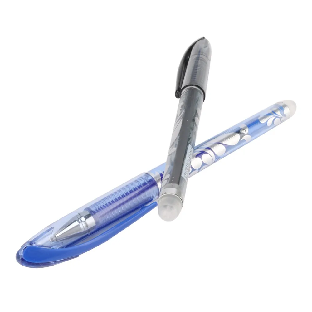 Стираемая моющаяся ручка стираемая ручка 0,5 мм гелевая ручка Синие черные чернила канцелярские принадлежности для школьников Офисные инструменты для рисования 10 шт