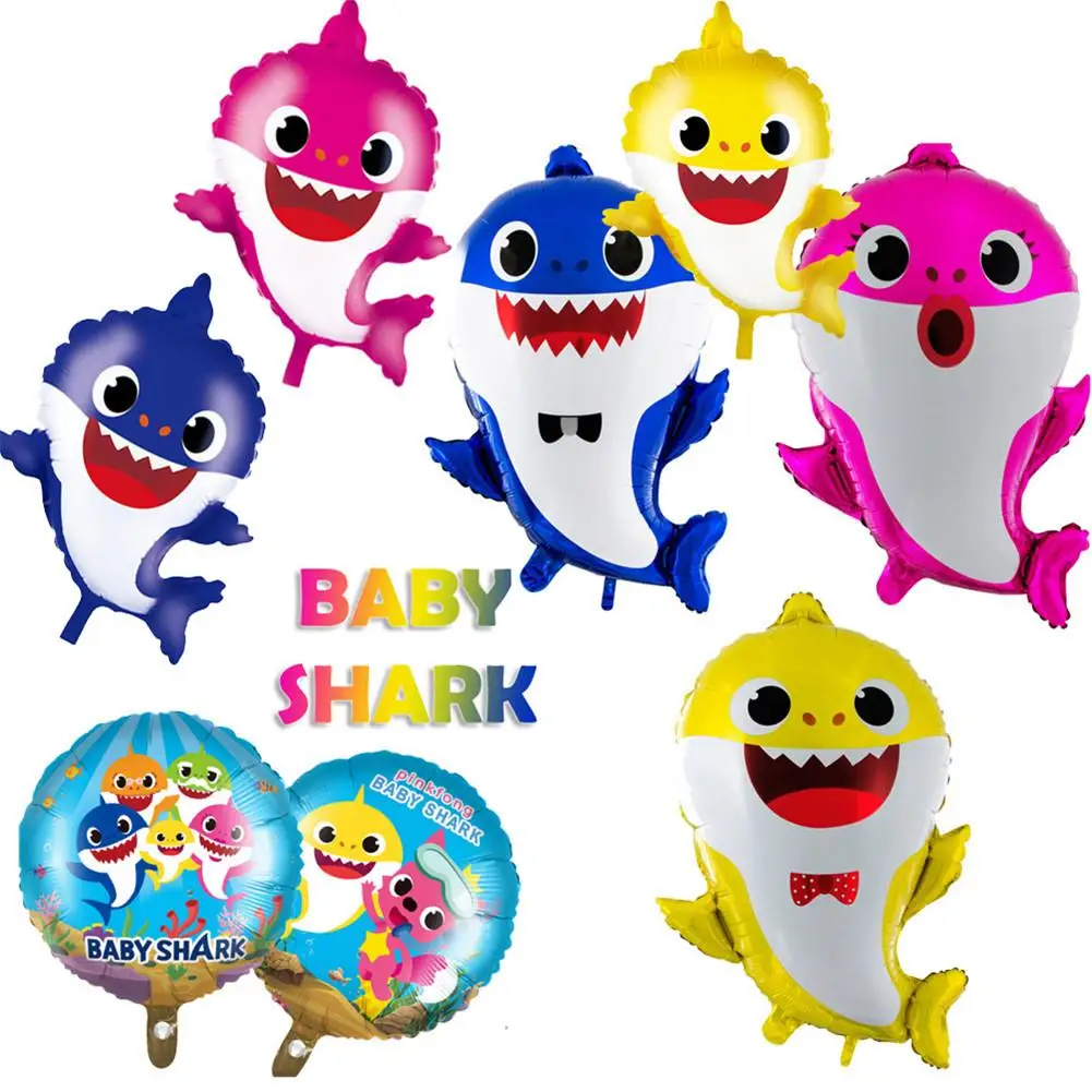 

Party Balloons Baby Cute Shark Birthday Star Foil Baloon Helium Birthday Party Decorations Kids Adults Balls Globos