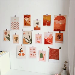 Ins Creative Art Dusk Botany Decorative Card 15sheets Postcard Diy Background Collocation Wall Sticker Poster Greeting Cards
