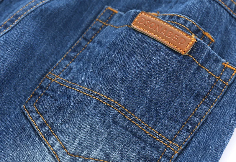 Summer Korean-style Boutique Childrenswear BOY'S Children Frayed Cotton Washing Denim Shorts Boy Pants