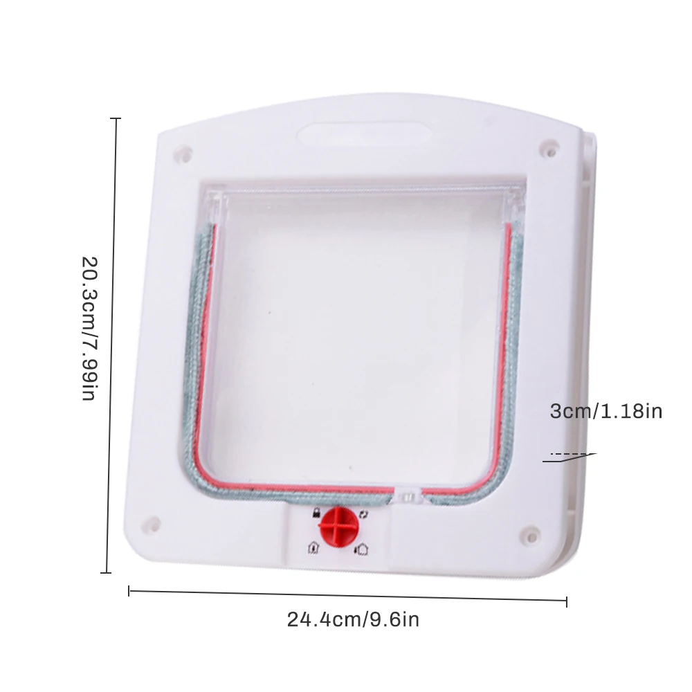 Pet Door Automatic Cat Crate Gate Medium Small Pet Pass Through Wall Mount Door