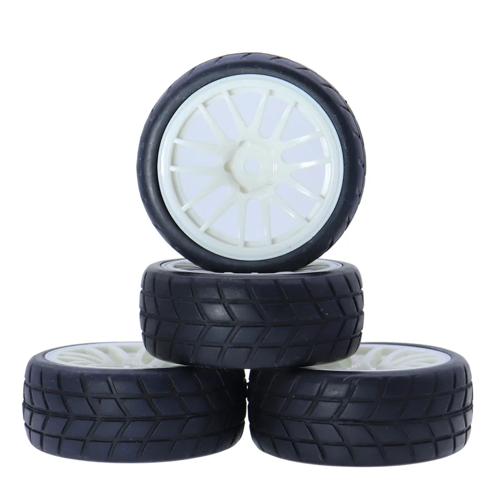 

4PCS RC 1:10 On Road Tires Wheel Hub Hex 12mm For 1:10 HSP HPI Axial SCX10 Traxxas Trx-4 Trx4 RC Car Tyres Accessories