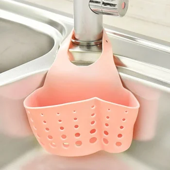 

Kitchen Sink Sponge Storage Hanging Basket Adjustable Snap Button Type Drain Rack Faucet Storage Baskets box Holder