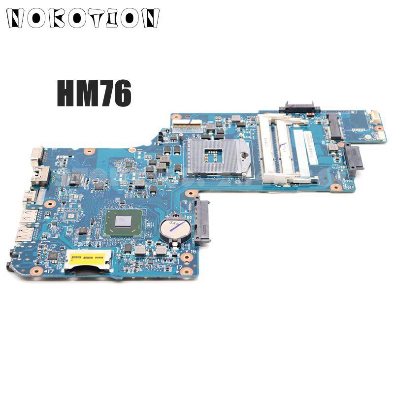 NOKOTION H000038360 MAIN BOARD For Toshiba Satellite C850 L850 Laptop Motherboard HM76 UMA DDR3 Support I7 | Компьютеры и офис