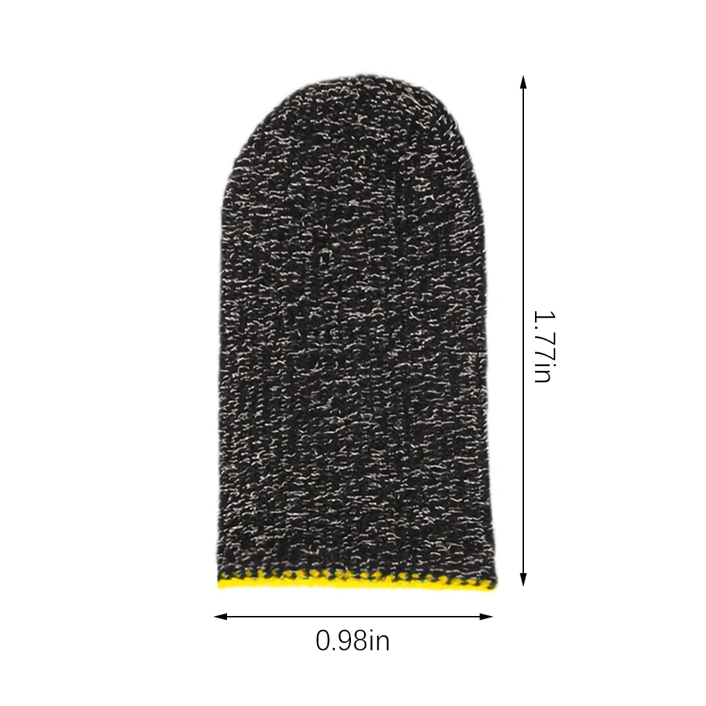 1pair Finger Cover Game Controller for PUBG Sweat Proof Sensitive Sweatproof Touch Screen Gaming Finger Thumb Sleeve Glove