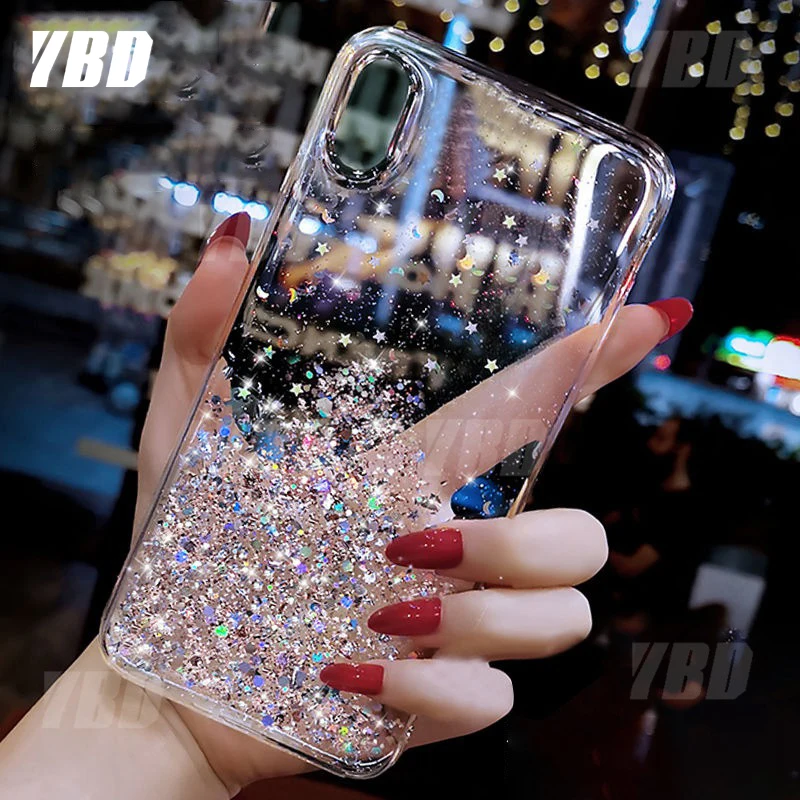 Чехол для телефона YBD со звездными блестками Samsung A50s A30s A40 чехол A10s A20s A7 2018 Note 10 pro |