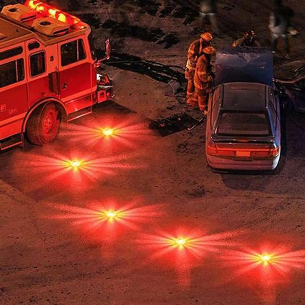 2 шт. светодиодный аварийный магнит мигающий Предупреждение ющий Ночной свет безопасность дорожный фонарик аварийные огни с магнитной основой для автомобиля грузовика лодки