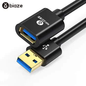 

Biaze USB Extension Cable USB 3.0 2.0 Cable for PC Smart TV PS4 Xbox SSD USB3.0 Extender Data Cable USB 3.0 2.0 Extension Cable