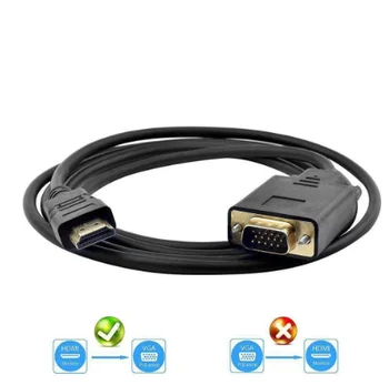 

1.8m HDMI to VGA adapter 1080p computer video cable HDMI to VGA converter