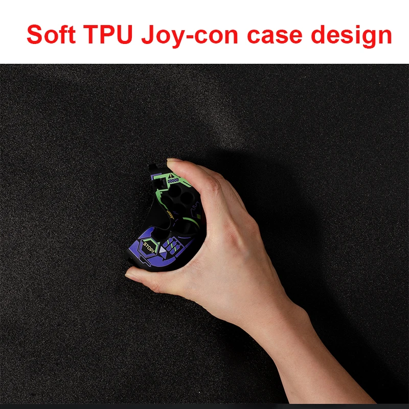 Interruptor Oled Case Legal Preto Macio Tpu Capa Suporte Escudo Protetor para Nintend Switch Oled ns Joy-con Case Acessórios - Image 3