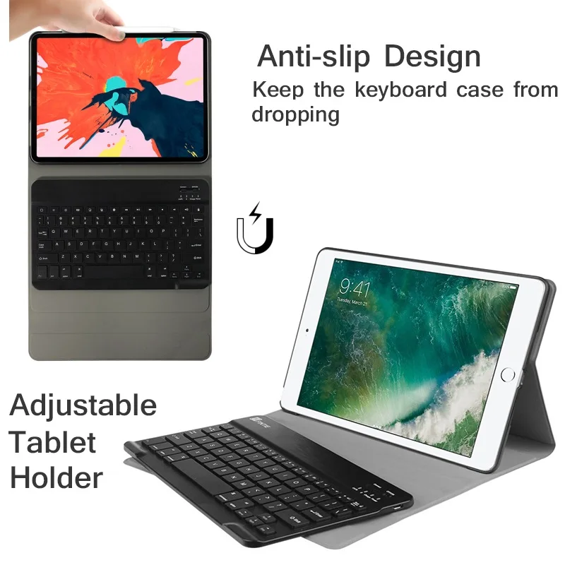 Capa de Teclado Fino para Ipad Mini 52023 Case A2133 A2124 Idioma Russo e Espanhol - Imagem 2