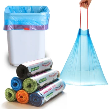 

10rolls Large Garbage Bags Disposal Bag Plastic Trash Bags Garbage Refuse Bag Trash Liners Disposable Plastic Garbage Pouches
