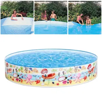 

Family Swimming Pool Snap Set Swimming Pool Kids Paddling Pool for Boys Girls Outdoor Water Fun Children's Pool