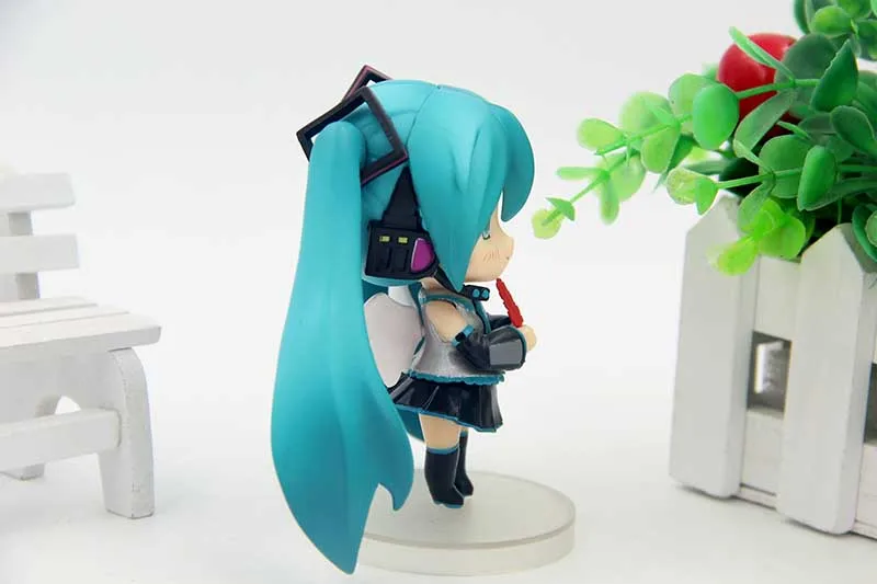 Версии кукла для костюма vacaloid Hatsune Мику Nendoroid ПВХ Аниме Фигурки Коллекция Зимние Симпатичные 10 см подарки хранения детских игрушек, Япония