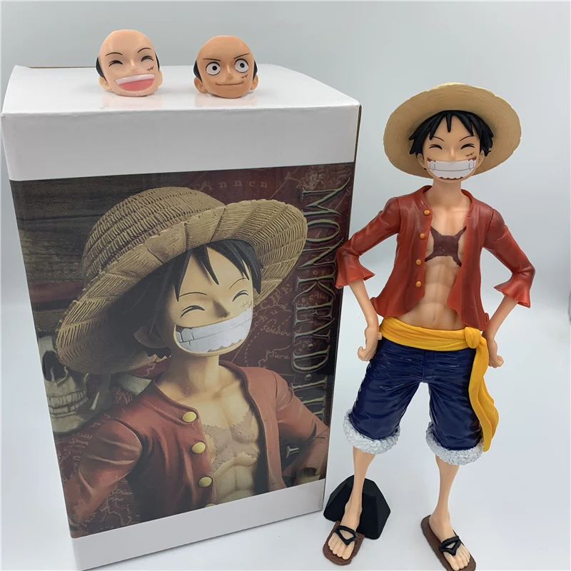Один печенье Luffy 3D2Y Big Stand Ver. ПВХ экшн фигурка OP Sanji Zoro Коллекционная модель 27
